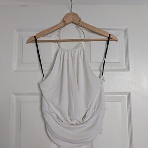 Marciano Elegant White Halter Blouse